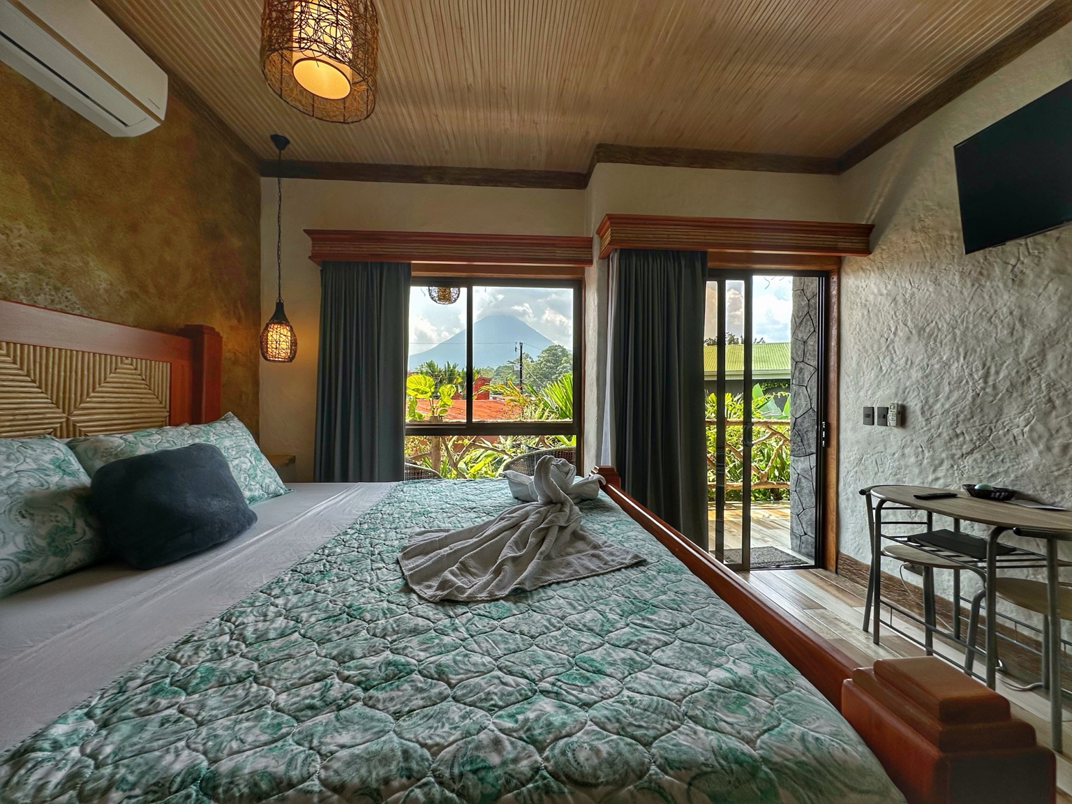 Vista al volcán Arenal desde la habitación